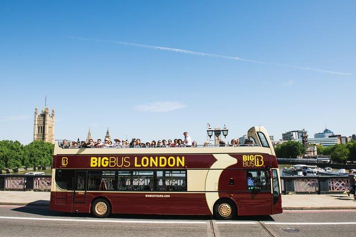ロンドン・ビッグバス乗り降り自由ツアー（リバークルーズオプション）