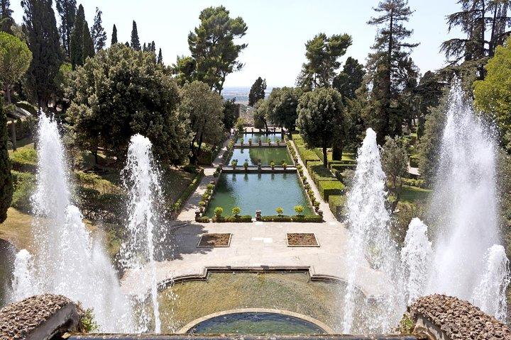遺産：ローマからのTivoliツアーのVilla d'EsteとHadrian's Villa