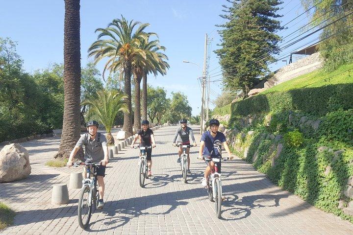 Tour in bici privato di San Cristobal Hill e Metropolitan Park Santiago