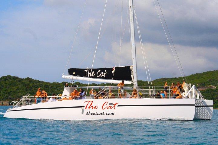 Turtle Cove Catamarán Snorkel y Navega en Little Buck Island STT