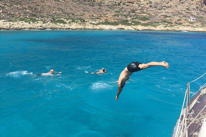 Private Sailing Cruise, Balos and Gramvousa with meal and drinks.