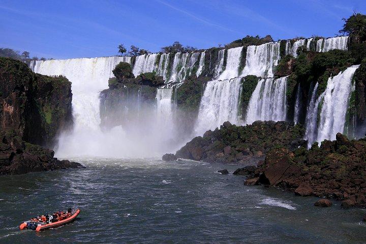 Iguassu Falls brasiliansk side: Macuco Safari, Helikopterflyve og Bird Park
