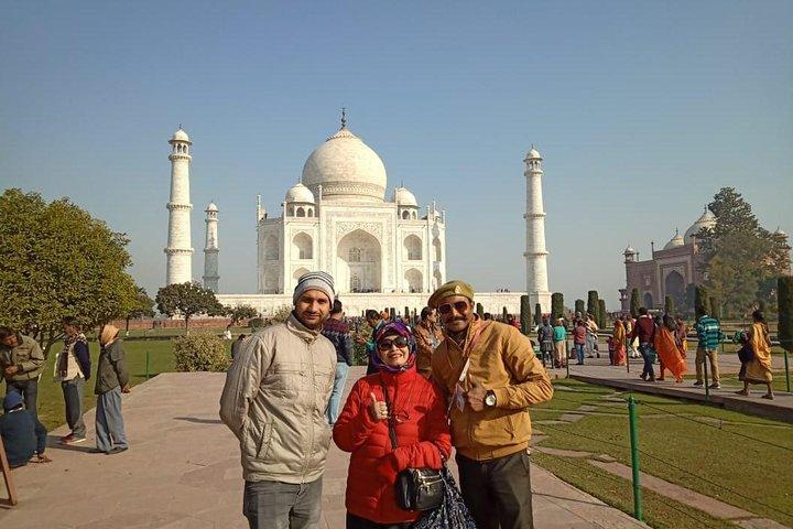 Agra City Tour Zonsopgang en zonsondergang in Tajmahal