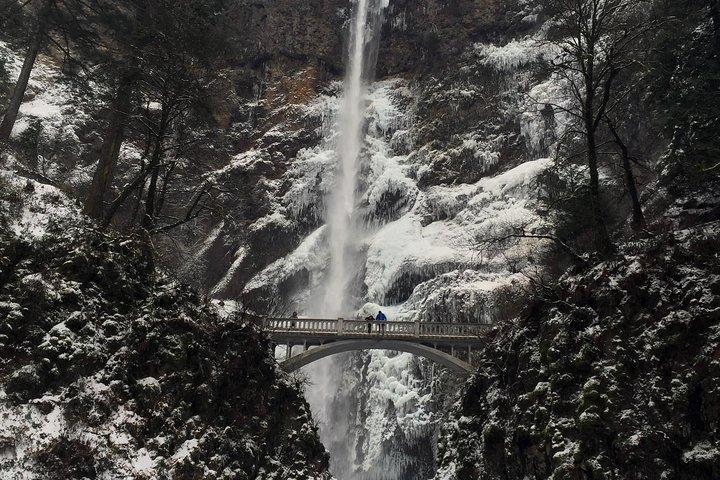 フッドコロンビアループ：ティンバーライン、果樹園、そして滝