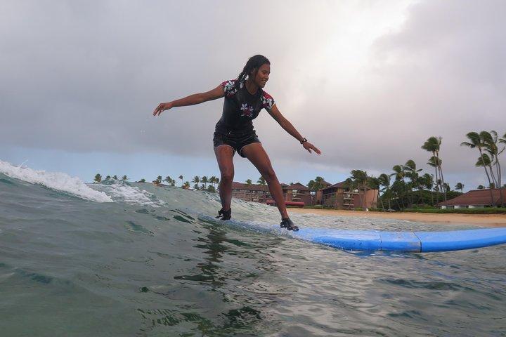 La última lección de surf semiprivada de Kauai