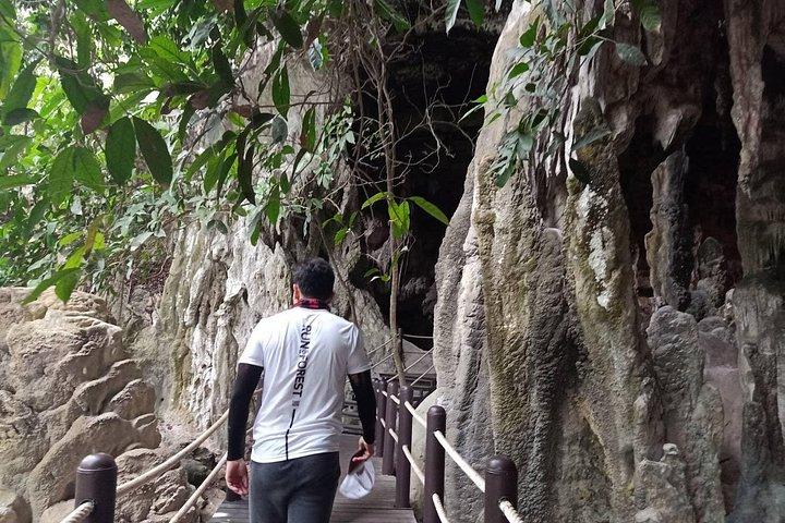 クラビ：バン ボール トールの古代洞窟とマングローブでのカヤック ツアー