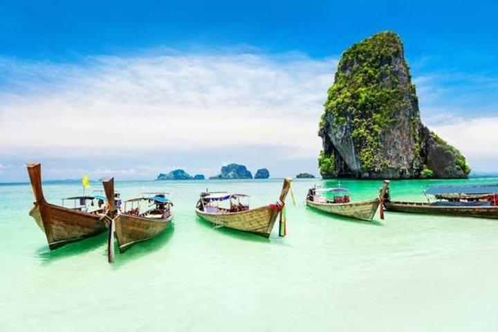 KRABI: 4 Island Snorkeling & Slap af Long Trail Boat med frokost