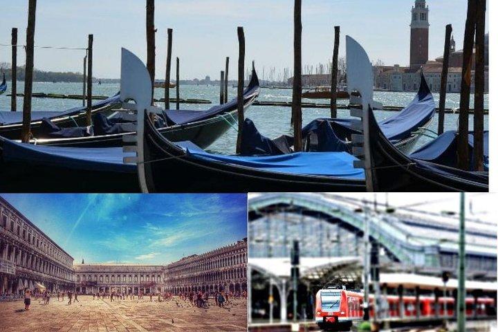 Tour de Venecia que incluye el Palacio Ducal de San Marcos y paseo en góndola desde la estación de tren