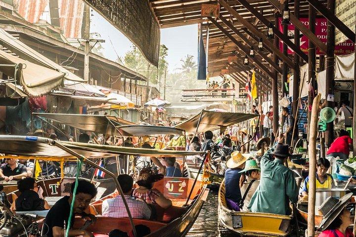 Visite privée : marché flottant de Damnoen Saduak au départ de Bangkok (SHA Plus)