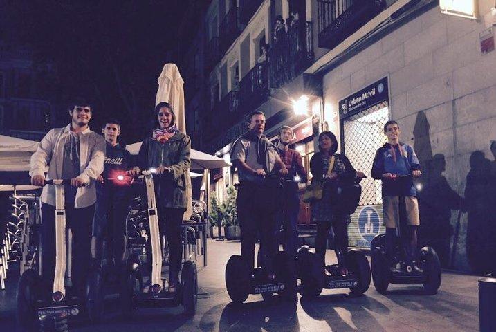 Solnedgång i Madrid av segway