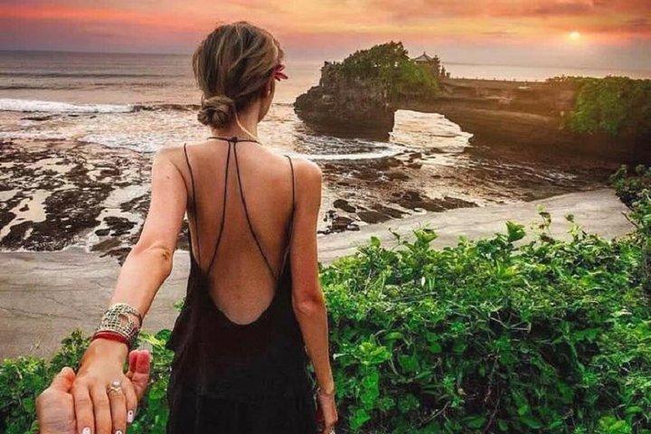 Excursão privada de dia inteiro Jatiluwih Rice Terrace e Tanah Lot Temple