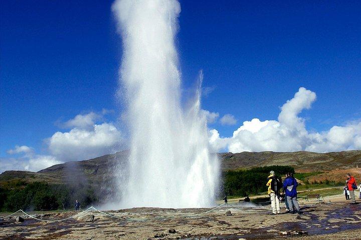 レイキャビクからのフリッドハイマー温室訪問によるゴールデンサークル日帰り旅行