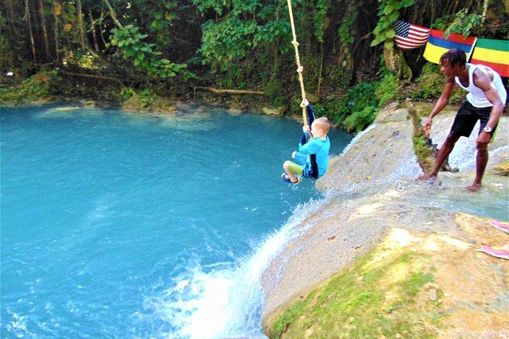 Combinatiedagtrip naar Blue Hole, Secret Falls en Dunn's River Falls