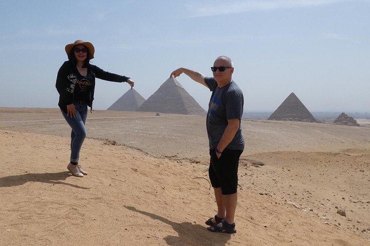 pyramids, Egyptian Museum Layover with Camel & Felucca Ride