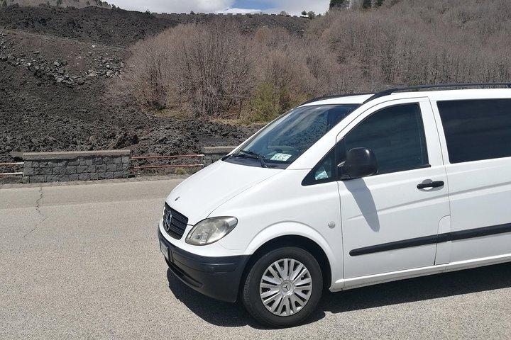 Transfert de Taormina et des villages environnants à l'aéroport de Catane