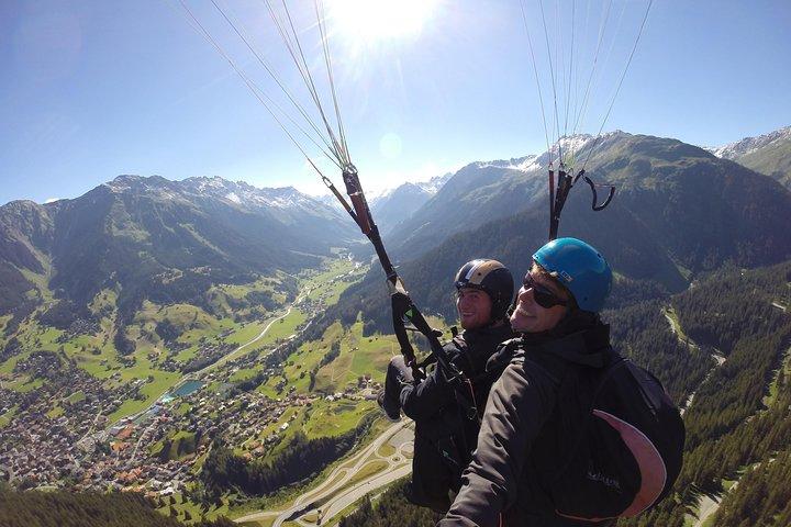 Klosters Tandem Paragliding Flight from Gotschna