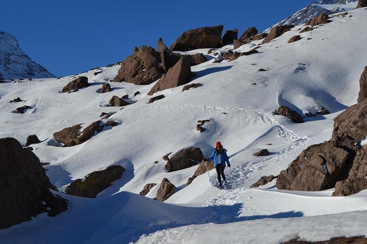 Private Snowshoes Hike Full Day-ervaring in Cajón del Maipo vanuit Santiago