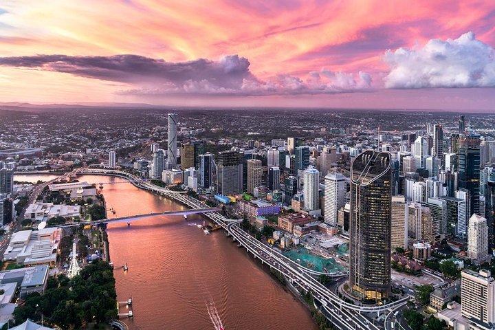 Brisbane City - Privat helikopter solnedgangsflyvning - 25min