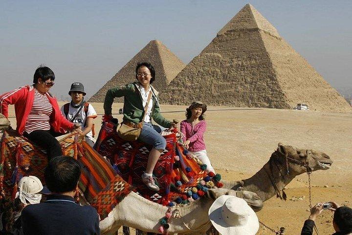Camel or Horse riding Giza Pyramids Desert