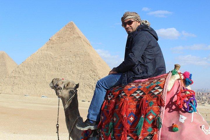 Camel or Horse riding Giza Pyramids Desert