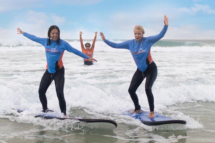 2 timers surflektion på The Spit, Main Beach (14+)