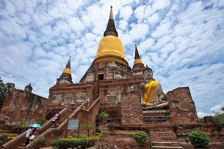 De Banguecoque: Excursão em grupo pequeno de Ayutthaya Temples com almoço