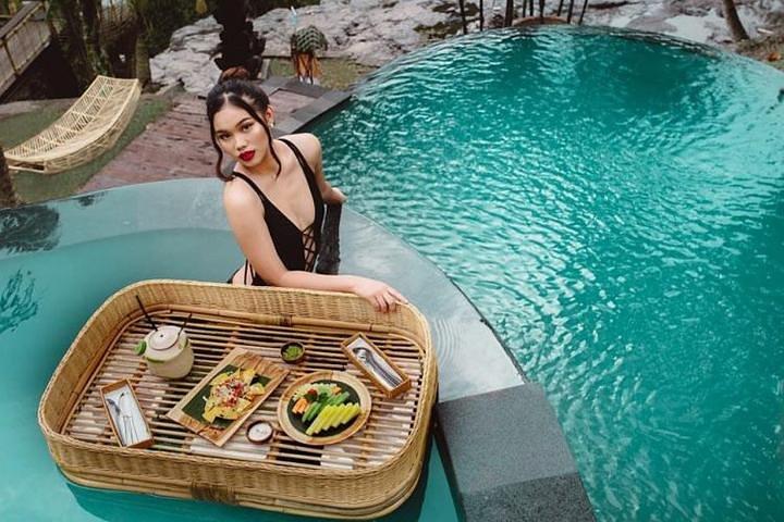 Bali D'Tukad River Clubフローティング朝食付き滝無料アクセス