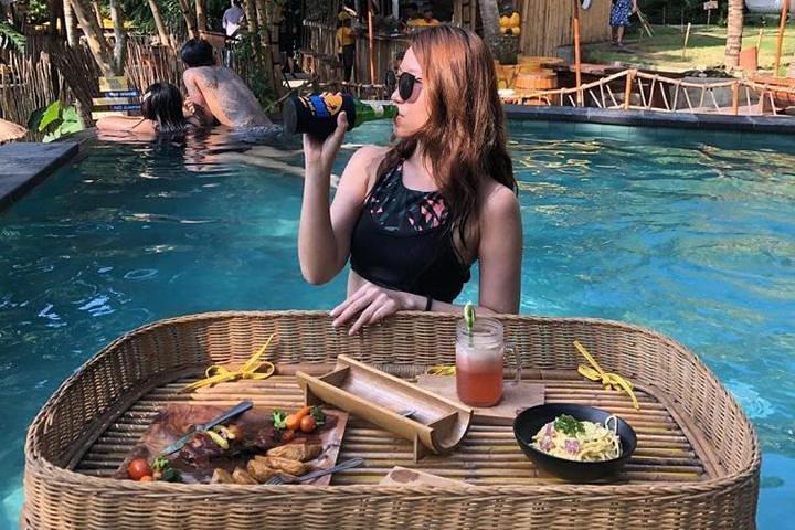Bali D'Tukad River Clubフローティング朝食付き滝無料アクセス