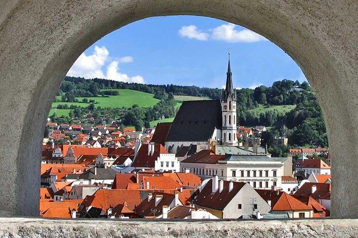 Transfer privado de Praga a Viena com escala em Cesky Krumlov