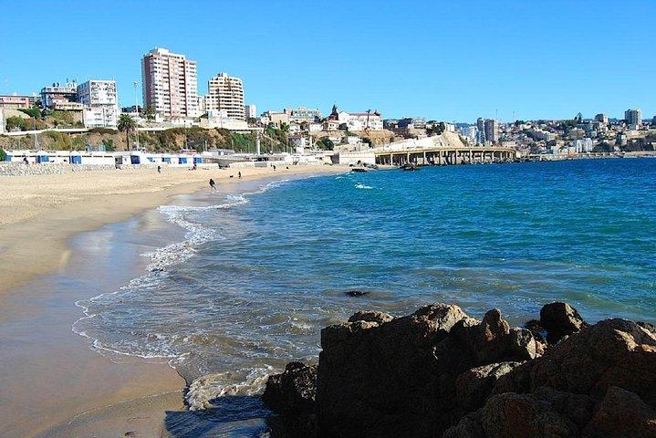 Zwischenstopp-Tour von Viña del Mar und Valparaiso vom internationalen Flughafen von Santiago