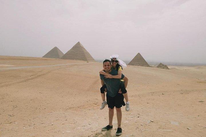 Tour guiado a las pirámides, esfinge y camello de Giza desde los hoteles de cairo giza