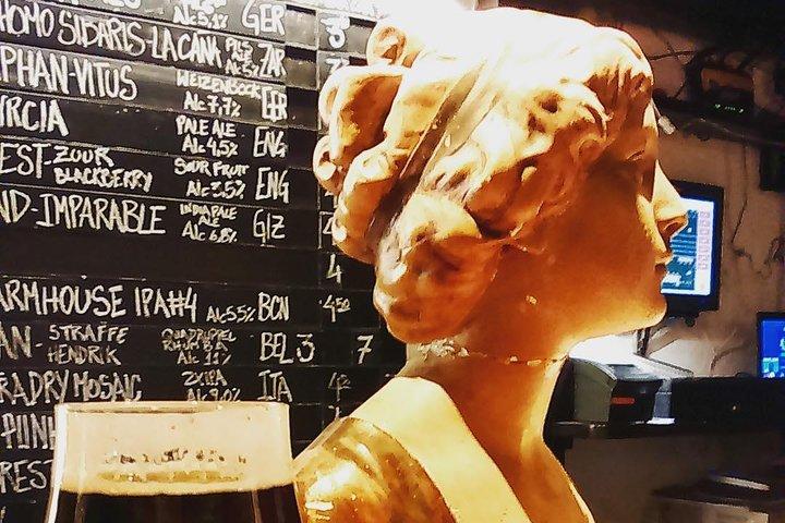 Barcelona Craft Beer Tour with a Brewery Tour and 3 Local Bars