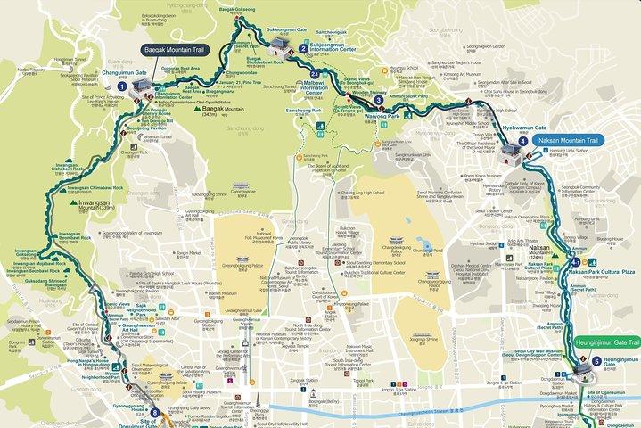 プライベート ソウル ウォール トレッキング [仁王山、北岳山、駱山公園、N ソウル タワー]