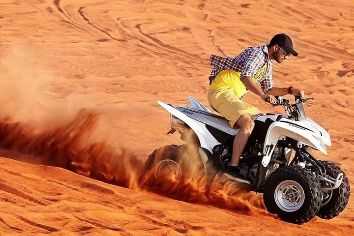 Dubai Morning Safari: Quad Biking, Sandboarding & Camel Ride!