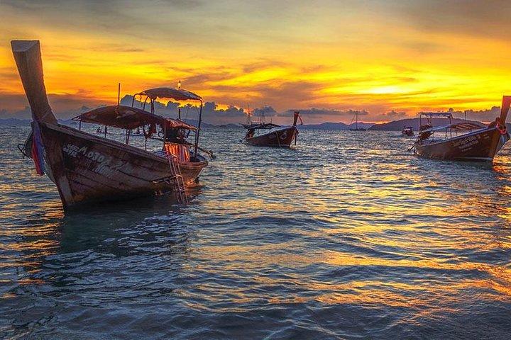 Snorkeling e Sunset to Krabi 7 Islands in barca Longtail + Cena BBQ a buffet