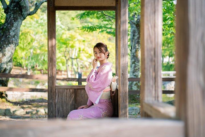 Su sesión privada de fotografía de vacaciones en Kyoto