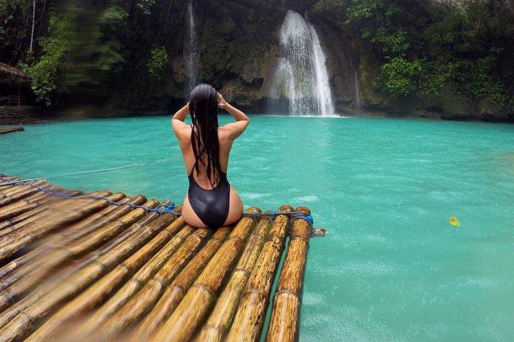 Pescador Island med sardiner och sköldpaddor och kanjonklättring i Kawasan Falls