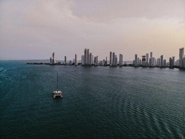 Krydstogt ved solnedgang i Cartagena