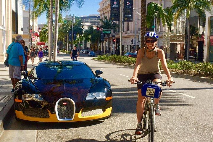 ビバリーヒルズツアー：映画スターのホームとLA観光をE-Bikeで
