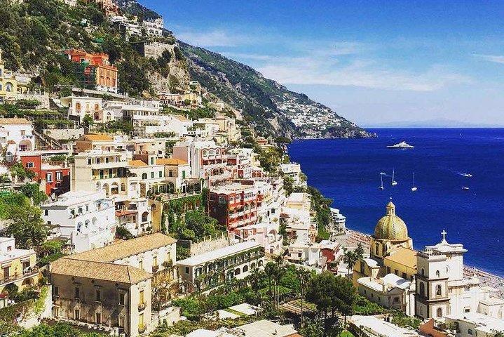 Amalfi Coast Tour og Pompeji Heldag fra Rom