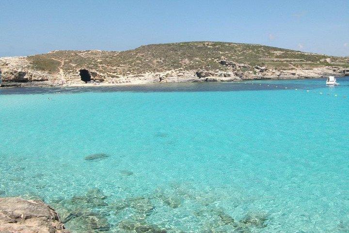 Malte Excursion en bateau privé : Gozo, Comino, Blue Lagoon Crystal lagoon