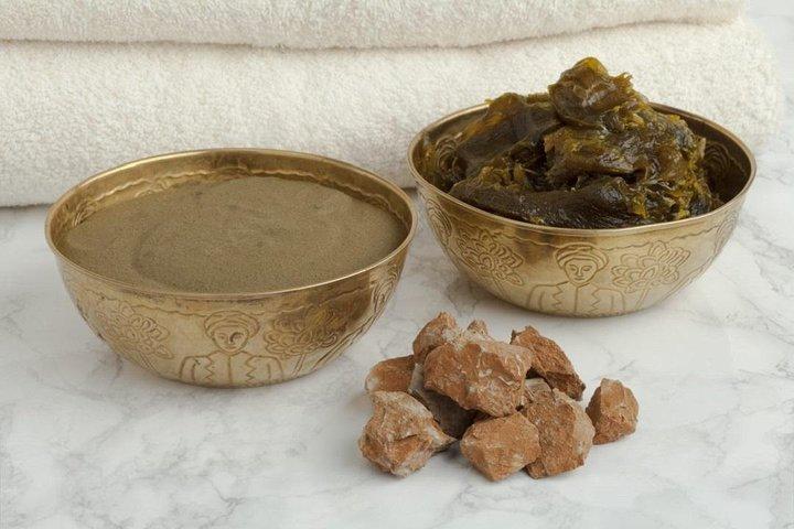 A relaxation moment in a traditional Hammam in the Fez medina