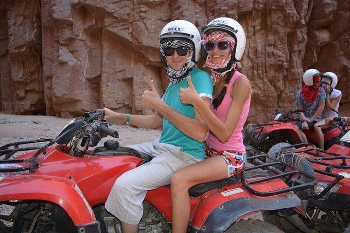 シャルム・エル・シェイク：クワッドバイクと砂漠のサファリアドベンチャー（乗り換えあり）