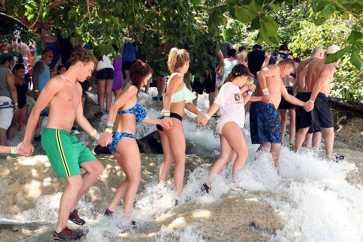 Tour privato di Dunn's River Falls ed esperienza Bamboo Blu Beach da Ocho Rios