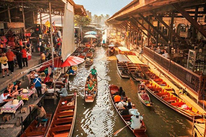 Halvdagstur för att utforska Damnoen Saduak Floating Market