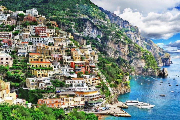 Dagtocht van Rome naar de kust van Amalfi met hogesnelheidstrein en auto