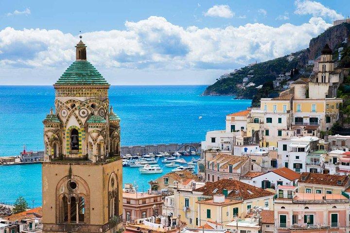 Dagtocht van Rome naar de kust van Amalfi met hogesnelheidstrein en auto