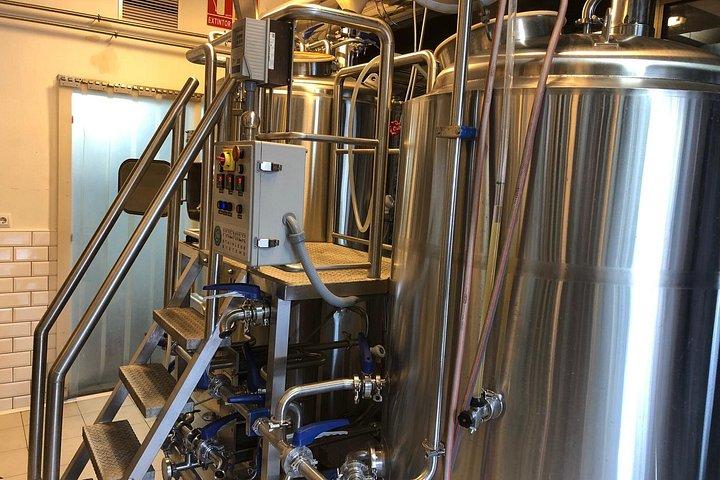 醸造所ツアーと3つの地元のバーを備えたバルセロナのクラフトビールツアー