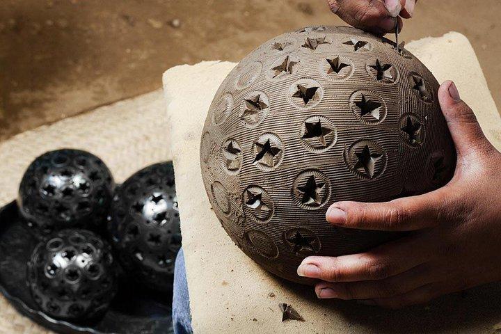 Visite privée d'une journée comprenant les villages artisanaux d'Alebrijes et la poterie noire