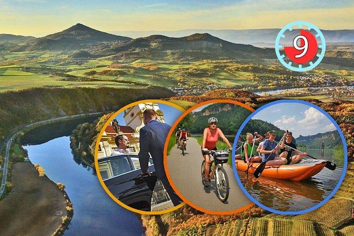 Suisse bohémienne Boat-N-Bike Excursion privée d'une journée au départ de Prague